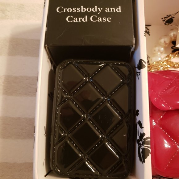 NWT VEGAN brand mini crossbody bag with card case in box - Picture 4 of 4